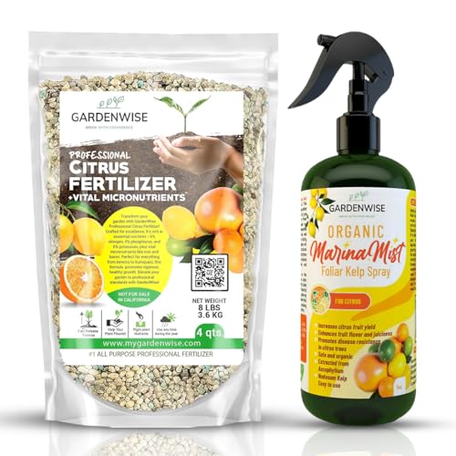 Fertilizante cítrico granulado GardenWise profesional 4 qt 8 oz miniatura 1