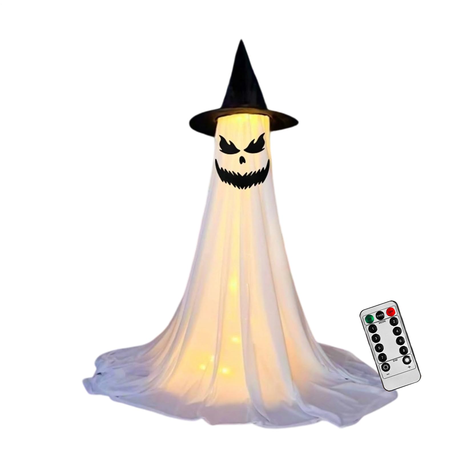 Fantôme lumineux d'Halloween extérieur pour porche et jardin