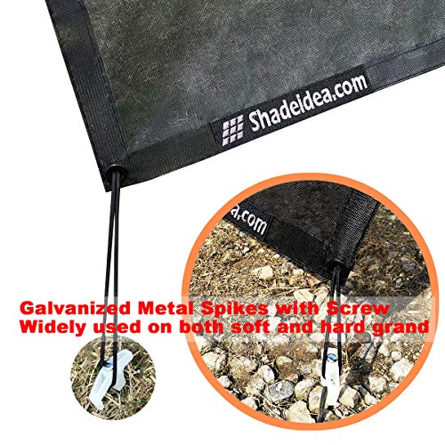 Shadeidea RV Awning Sun Shade Screen for Awning - 9' X 19' 5'' Black Mesh Sunshade Motorhome Camping Trailer UV Sunblocker Canopy Sunscreen - Offer 3 Year Warranty - Image 4