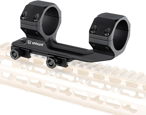 Miniatura 5 de ohhunt Anillos de montaje de alcance de 1.339 in Picatinny Negro Altura del centro 1.57"