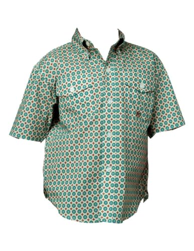 ROPER Western Shirt Boys S/S Foulard Turquoise 03-031-0325-4032 BU