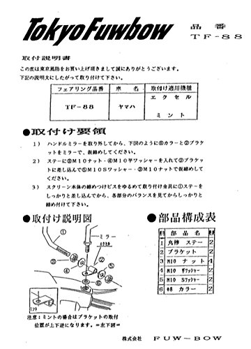 Amazon | 東京風防 フウボウ ウインドシールド スクリーンセット TF-88