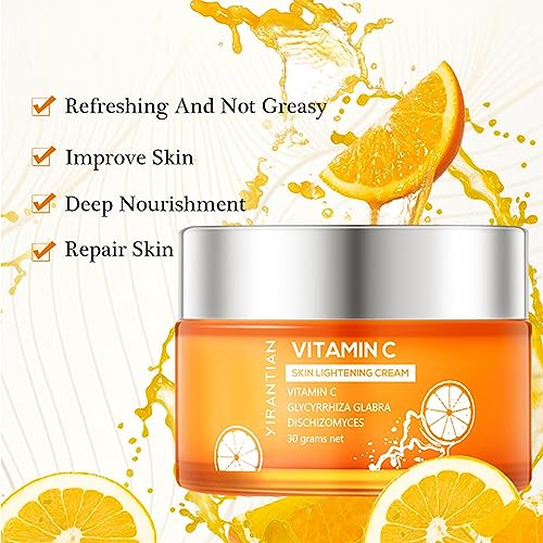 Vitamin C Face Cream – Hyaluronic Acid And Vitamin C&E,Face Moisturiser For Women,Anti Aging&Wrinkle,Natural Skin Care Hydrate,Plump, Skin Care Dark Spots Erase Fine Lines (1PCS) - Image 3