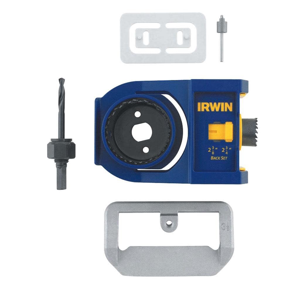 IRWIN Tools Door Lock Installation Kit, Bi-Metal (3111002), Blue