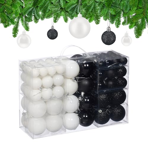 Relaxdays Weihnachtskugeln 100er Set, Weihnachtsdeko, matt, glänzend,...