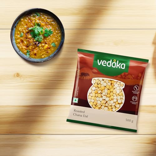 Image of Amazon Brand - Vedaka Roasted Chana Dal 500g