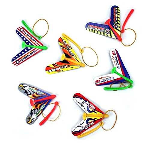 6 X aereo Velivolo gomma flitsche bambini