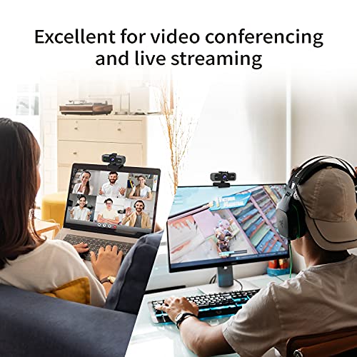 j5create 4K Wide Angle Webcam with Microphone/Privacy Cover for Video Conferencing, Streaming, Recording and Online Teaching, Supports Zoom, Skype, Teams, OBS and More (JVU430) - Image 8