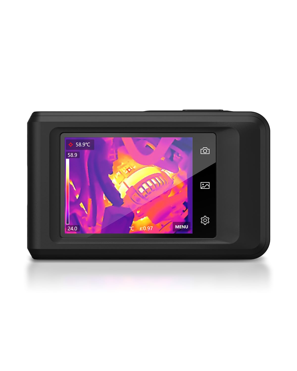HIKMICRO Pocket2 256 x 192 IR risoluzione termocamera con 8MP fotocamera visiva, 25 Hz, Wi-Fi, 3,5" Touch Screen Thermal Imager, IP54, -4 °F ~ 752 °F