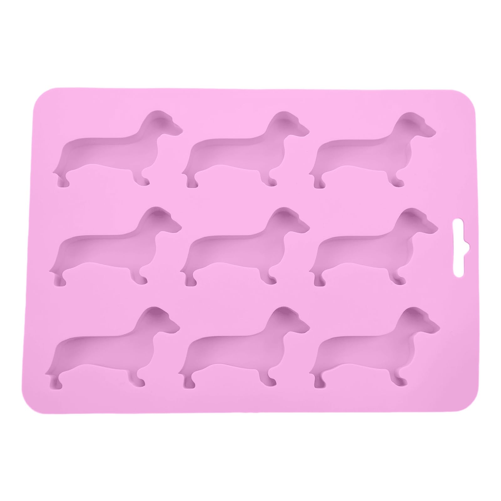 ulafbwur Ice Cube Mold Ice Tray Food Grade Flexible Heat-Resistant 9 Cavities Easy Demoulding Ice-making Super Soft Dachshund Dog Shaped Ice Tray Ice Cube Tray