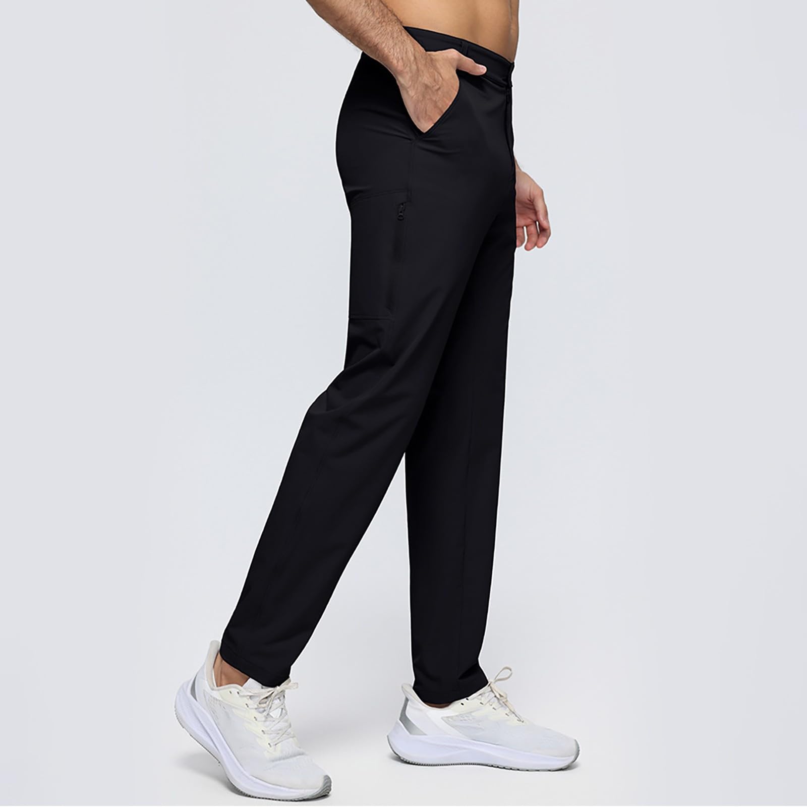 YRxUIAI Pantalon cargo pour homme, taille élastique, tactique, militaire, randonnée, travail, jogging, chino, multi-poches