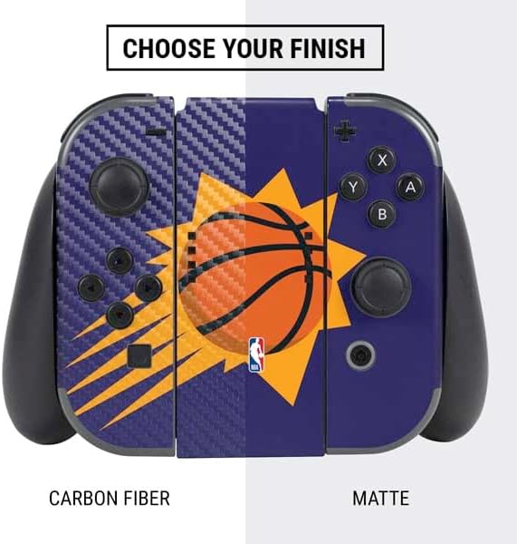 Skinit Decal Gaming Skin Compatible with Nintendo Switch Bundle - Officially Licensed NBA Phoenix Suns Large Logo Design