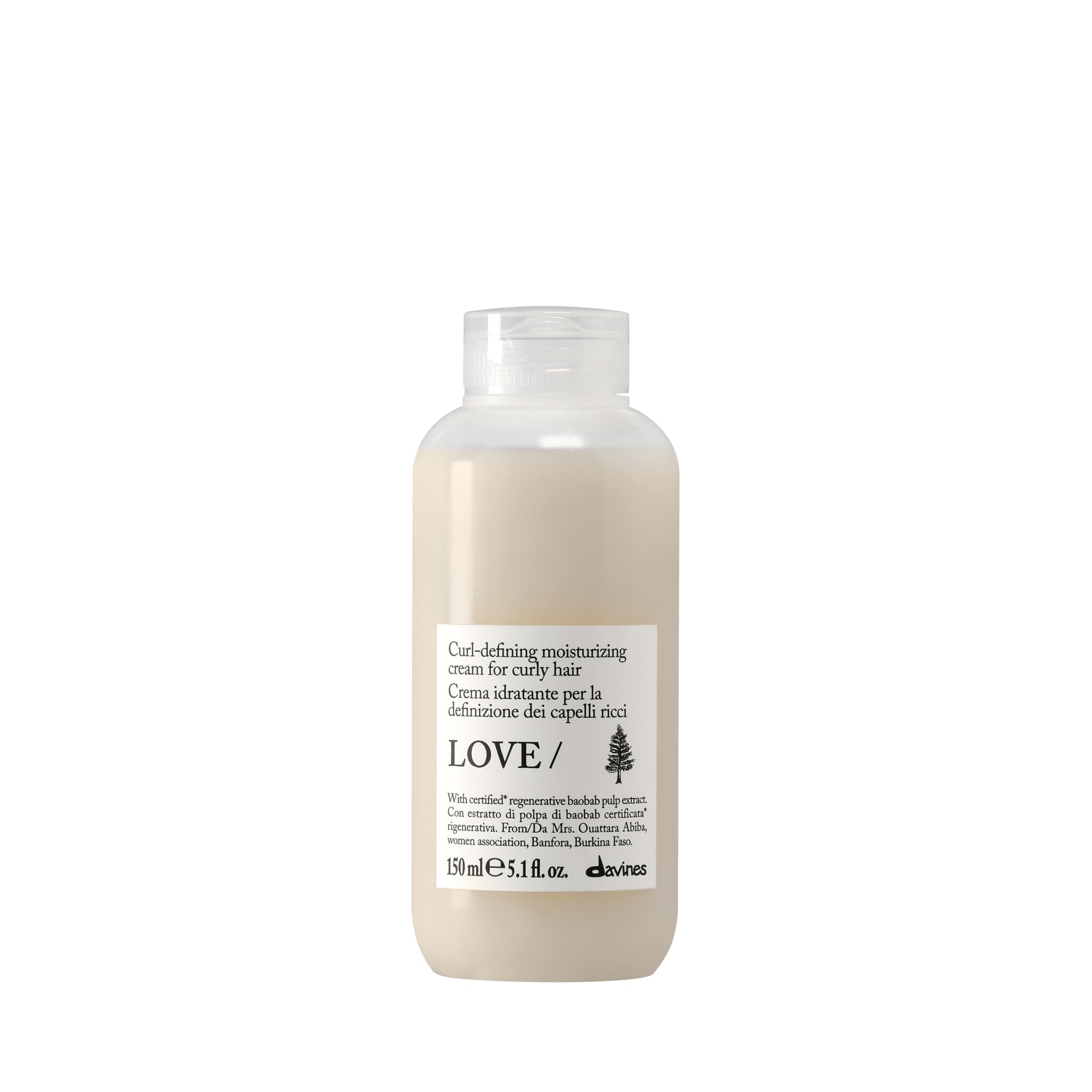 Davines LOVE CURL Cleansing Cream - Crema idratante modellante per capelli ricci - Idrata in profondità - 150 ml