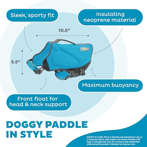 image for Outward Hound Dawson Swim Dog Life Jacket, High-Performance Neoprene D