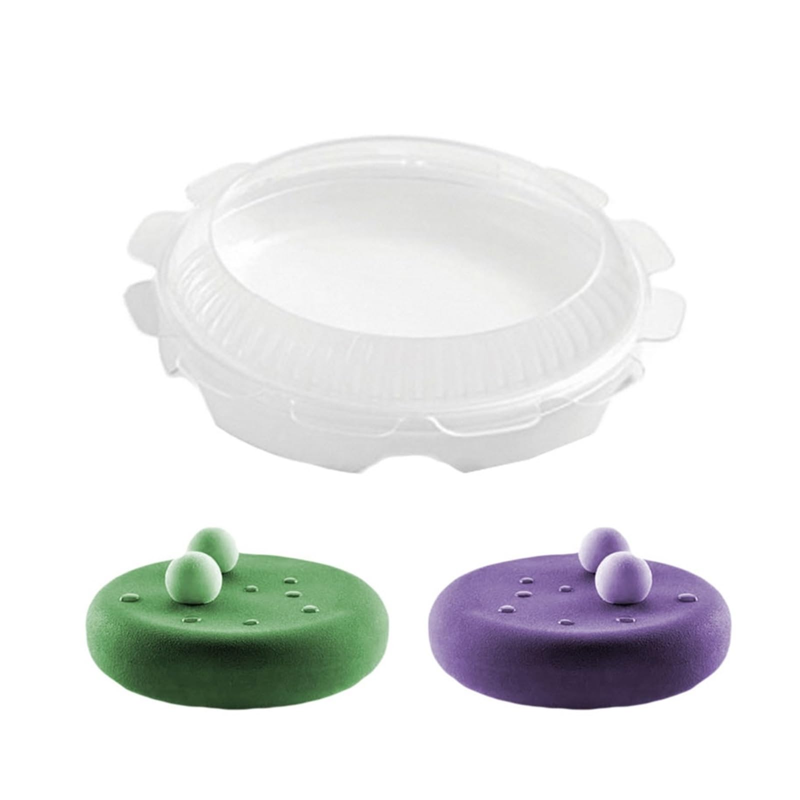 Molde redondo de silicona para tartas, diseño de eclipse, ideal para mousse, helado y pasteles de gasa, bandeja para hornear, accesorios de cocina, herramientas de decoración de pasteles