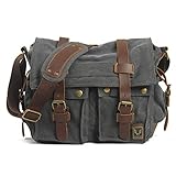 👍【KAPAZITÄT】Diese Schultertasche bietet alles braucht, was 