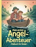 Mein erstes Angel-Abenteuer – Malbuch für Kinder: Einfache und schöne Designs, die kühn und einzigartig sind.