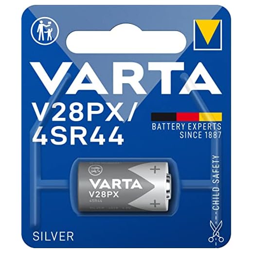 VARTA Batterien Electronics V28PX Lithium Knopfzellen 4SR44 1er Pack Knopfzellen in Original 1er Blisterverpackung