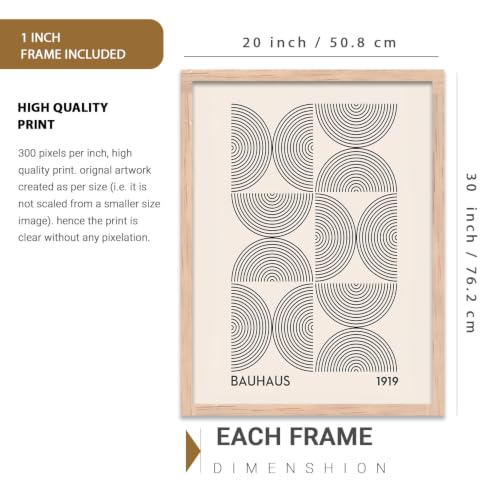 Image of kotart Daily Affirmation Framed Aesthetic Poster inspirational Wall Art with Positive Motivational Quotes Framed Poster for Living Room Bedroom Decor (20x30 Inch)