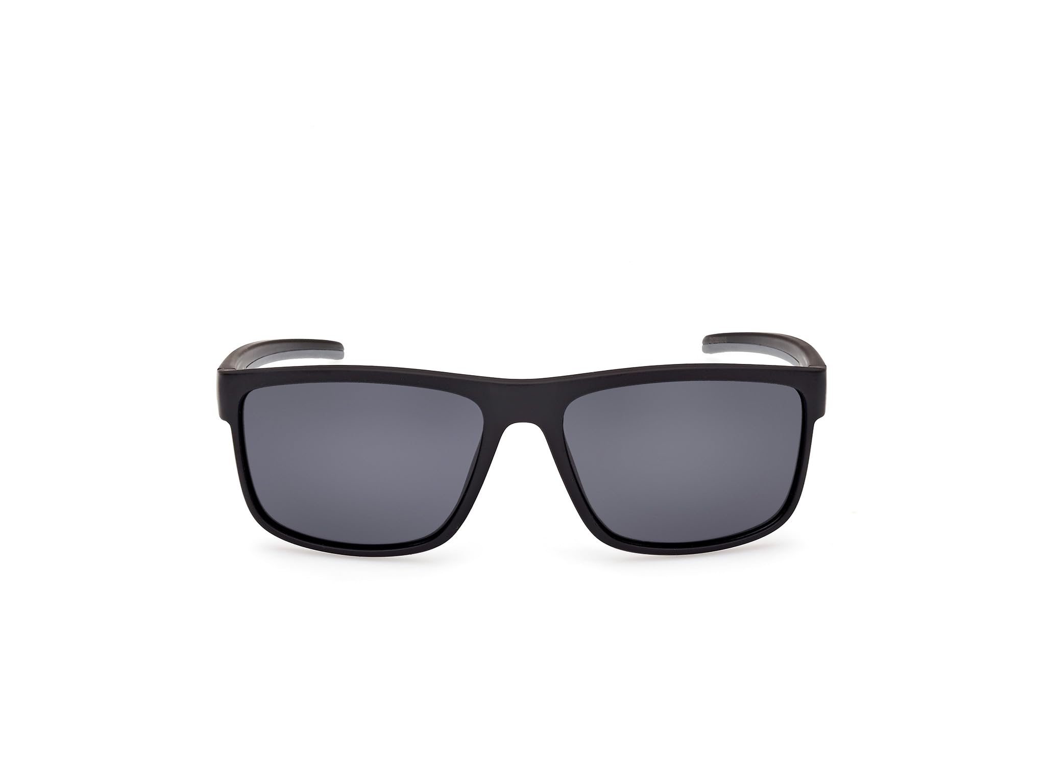 BMW MOTORSPORT Herren Bs0037 BMW M Motorsport BS0037 Herren-Sonnenbrille, leichte Freizeit-Sonnenbrille, rechteckige Linsenform, polarisierte Rauchgläser, mattschwarz (1er Pack)