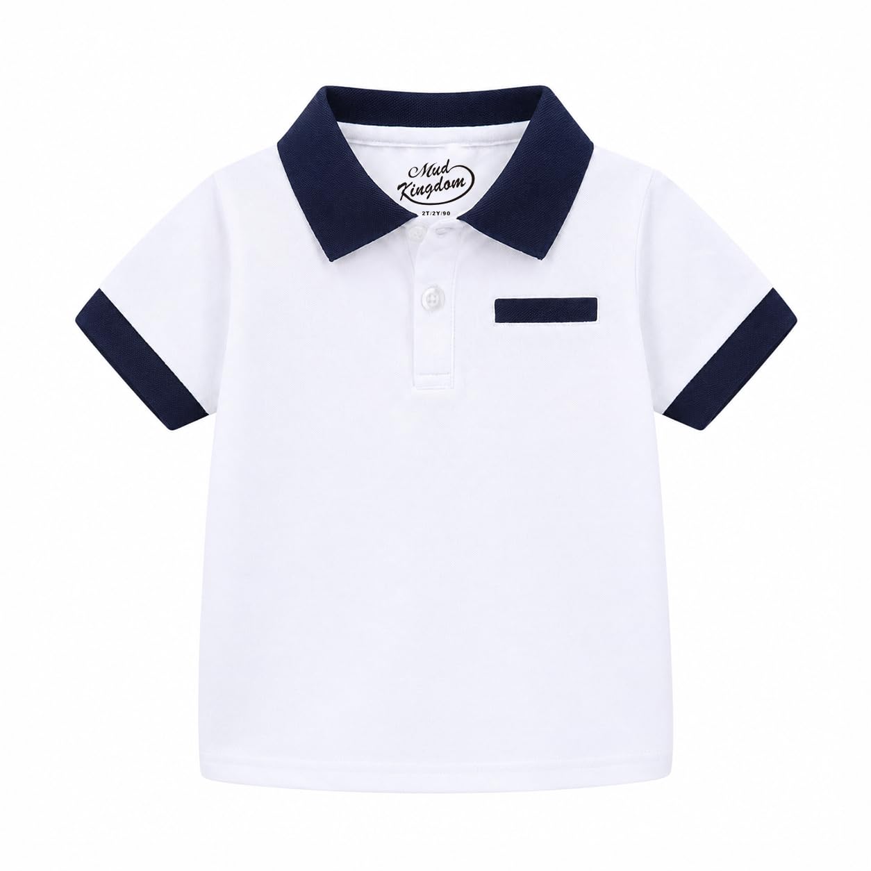 Mud Kingdom Boys Polo Shirt Short Sleeve School Uniform Pique Polo Summer