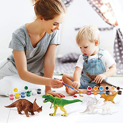 HOMOFY Dinosaur Painting Kit for Kids STEM Dinosaurs Toys Kids Crafts and Arts Set DIY Easter Paint Dinosaur Animal Set Art and Craft Supplies Creativity Gifts Toys for 6 7 8 9 Years Old Boys Girls