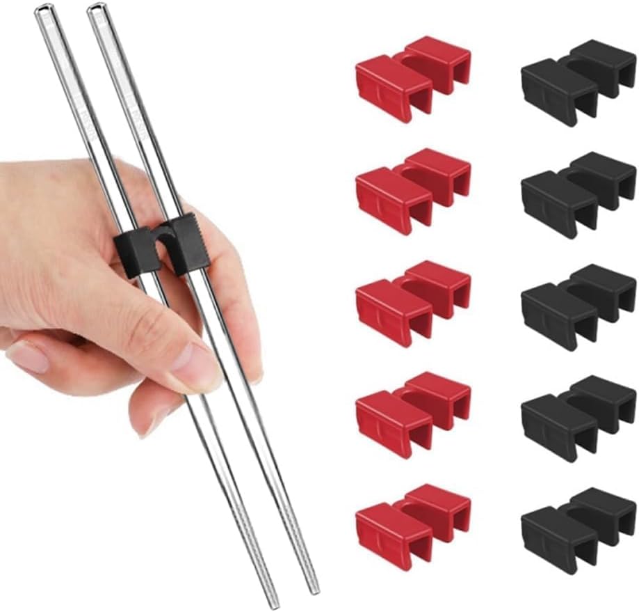 Product image of 10 Pcs Reusable Chopstick Helpers Training Chopsticks Beginners Training Chopsticks for AdultsChinese Chopstick Helper for Adults, Kids, Beginner, Trainers Practice Chinese Japanese Korean Food