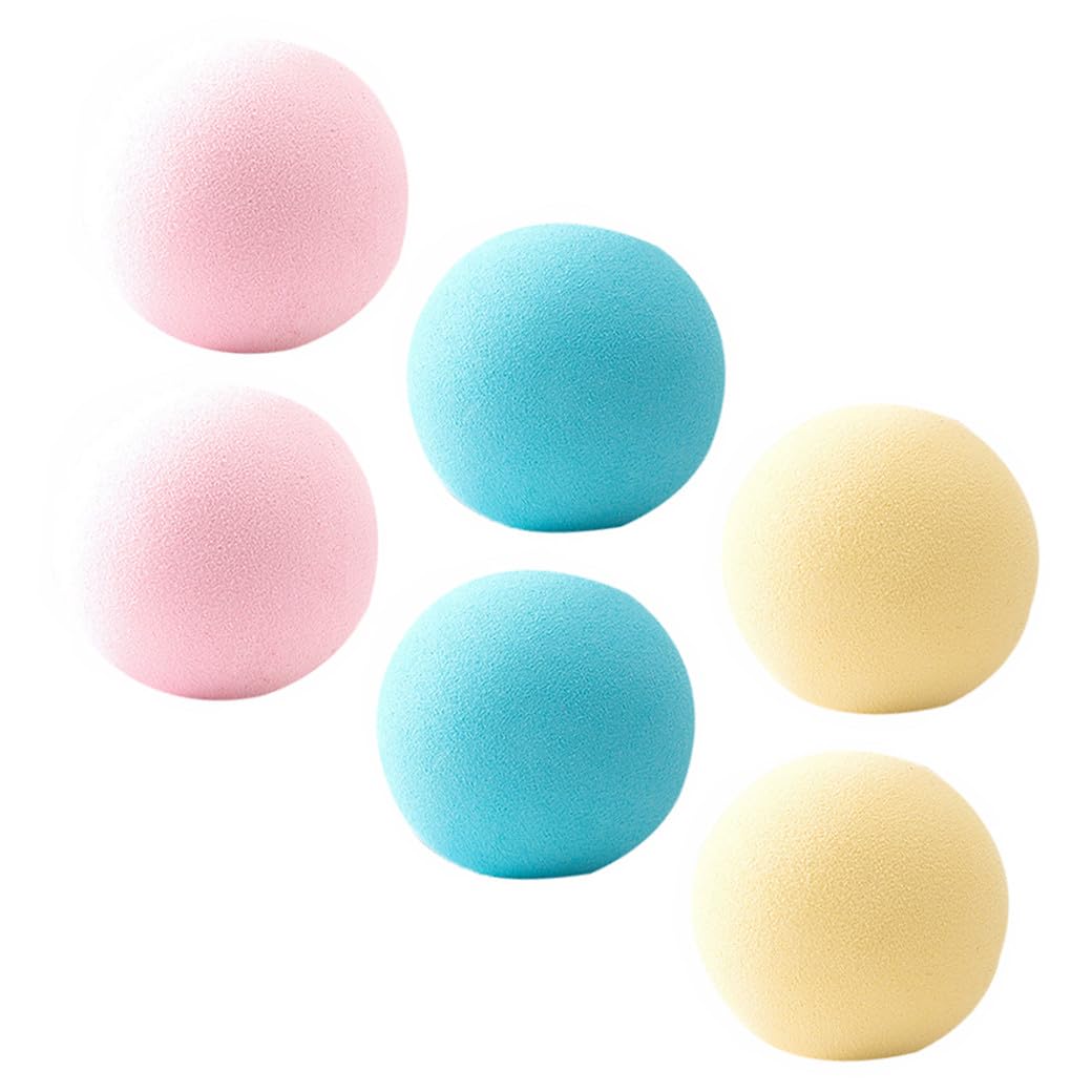 Lot de 6 Balles Sonores pour Chat, Jouet Interactif en Eva, Herbe à Chat, Sons de Simulation Animale, pour Intérieur