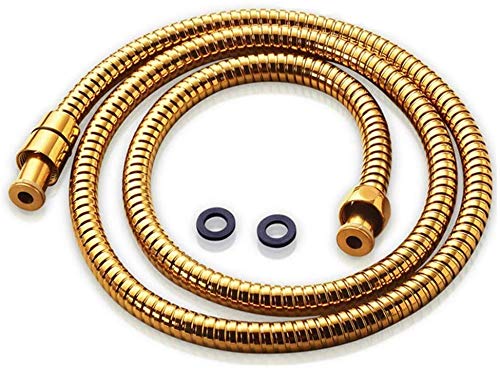 Merkloos Berilo doucheslang van metaal 150 cm universele aansluiting badkameraccessoires zilver