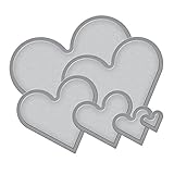 Spellbinders S4-136 Nestabilities 6-Piece Concentric Etched/Wafer Thin Dies, Classic Heart