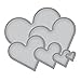 Spellbinders S4-136 Nestabilities 6-Piece Concentric Etched/Wafer Thin Dies, Classic Heart
