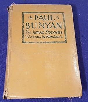 1925 PAUL BUNYAN Hardcover Book by JAMES STEVENS w Woodcuts by ALLEN LEWIS