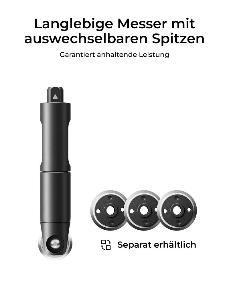 xTool Rotationsklinge für M1 Ultra 10W/20W Craft Machine - Rotationsschneidwerkzeug für Denim, Baumwolle, Leinen usw., hochwertige Schneidklinge für individuelle Bastelarbeiten und DIY-Geschenke