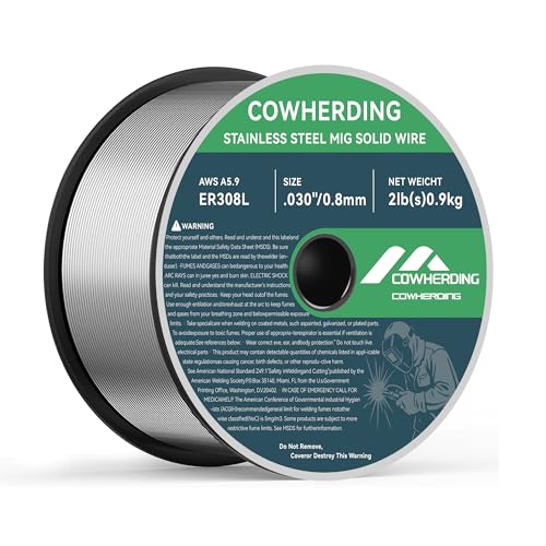 Stainless Steel MIG Solid Welding Wire - ER308L .030-Inch - 2 Pound Spool