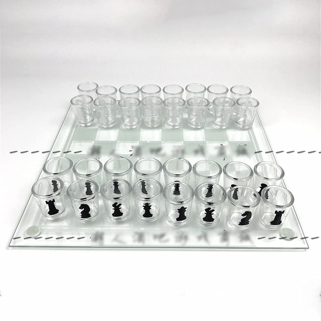 Amazon.co.jp: ボードゲーム 32クリスタルワインガラスチェスの駒と