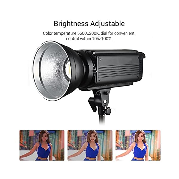 KIKIRon LED-Videoleuchte 5600K 150W LED-Videolicht Wireless Fernbedienung Einstellbare Helligkeit Mit Bowens Mount… – Bild 4