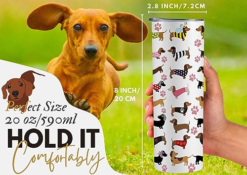 Onebttl Dachshund Gifts for Women Sausage Dog Travel Mug for Weiner Weenie Dog Lovers Owners, Girls, Friends, Daughters - Image 4