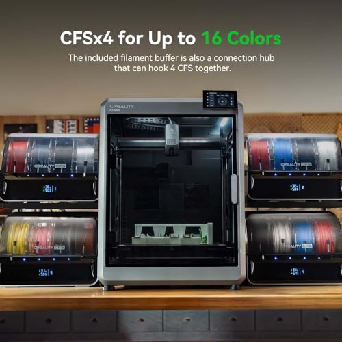 Image of Creality K2 Plus 3D Printer, Bundle with Creality CFS, 600mm /s Max High-Speed Printing, Dual AI Camera, Fully Assembled Auto Leveling, 350x350x350mm Large Print Volume, for Pros & Hobbyists