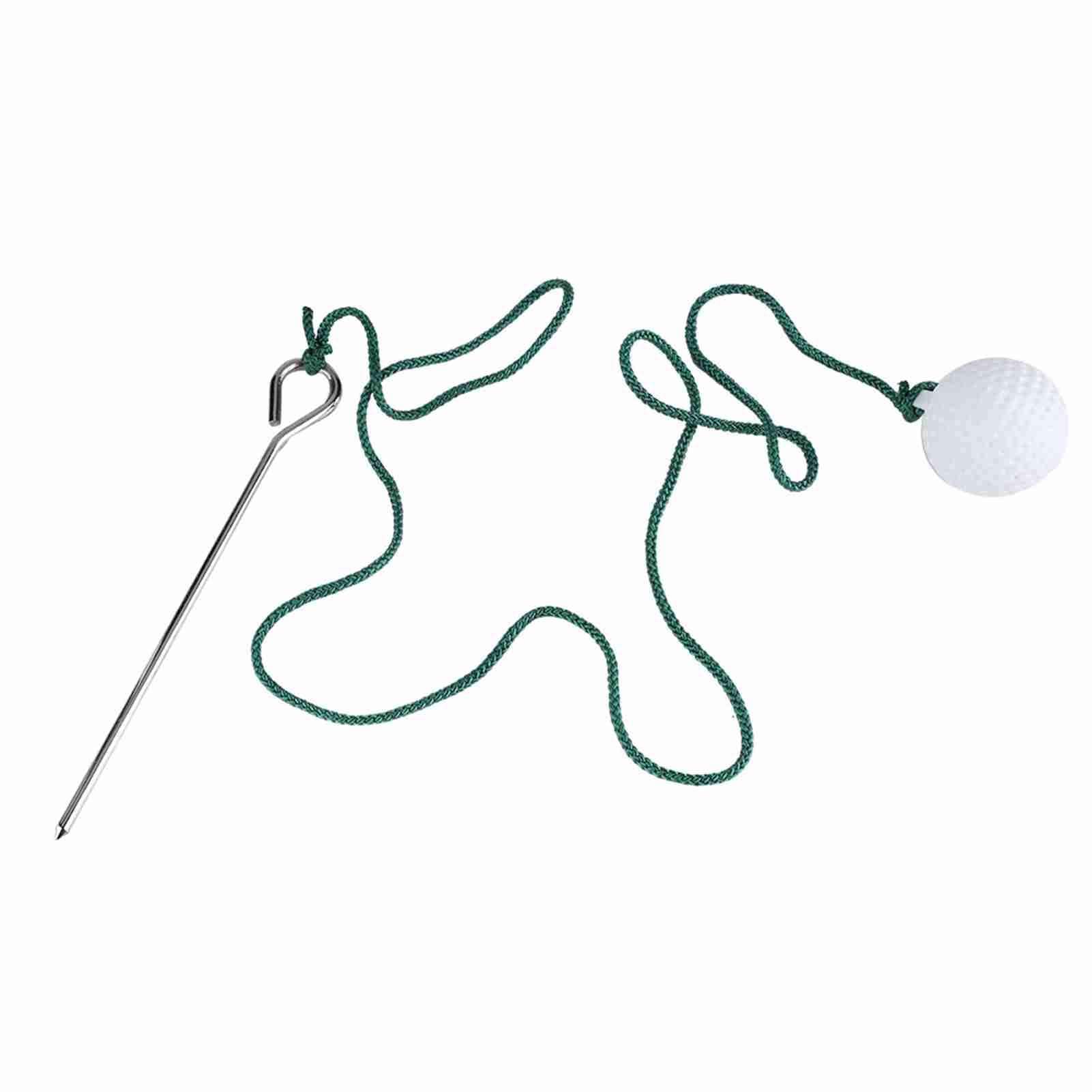 DAUERHAFT Golfowa huśtawka lina kula wytrzymała piłka do ćwiczeń golf ball on a string do ćwiczeń, na zewnątrz golf ball rope Entraînement