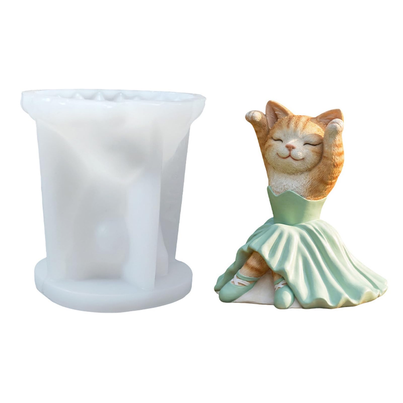 hogtnd Animal Candle Mould Food Grade Resin Bear Rabbit Shape for Safe Candle Making
