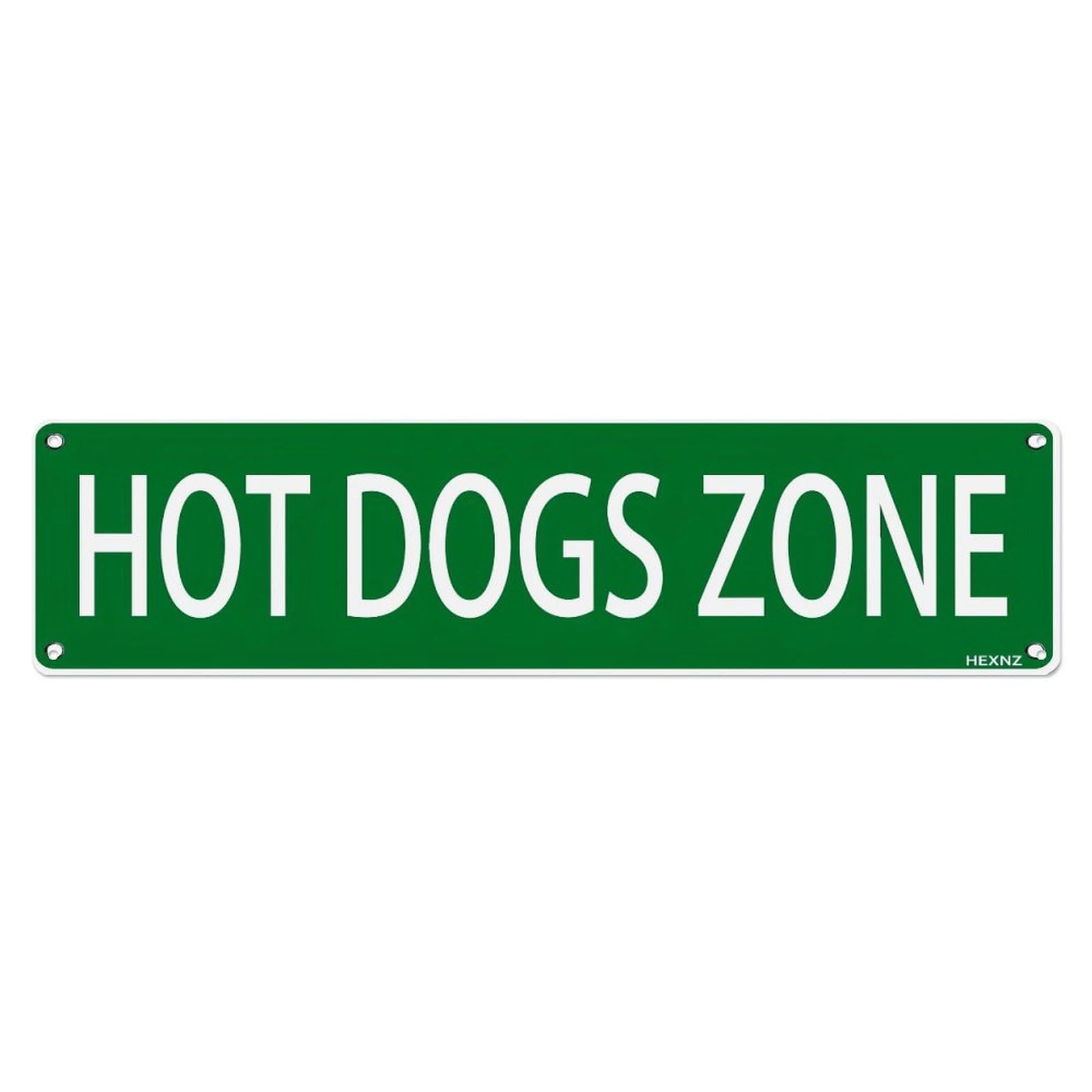 Jdyansheng Vintage Hot Dogs Zone Sign Print Tin Sign Metal Poster Metal Signs For Home Man Cave Bar Cafe Kitchen Laundry Room Wall Decorations 4X16 Inches