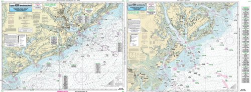 Nearshore Charleston, SC - Laminated Nautical Navigation & Fishing Chart by Captain Segull's Nautical Sportfishing Charts | Chart # SC29