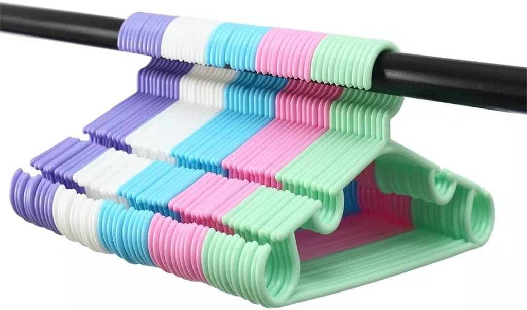 10Pcs/Set Portable Children Clothes Hangers Hook Household for Kids Clothing Organizer 27x14cm(Black-JoJo's Bizarre Adventure1)