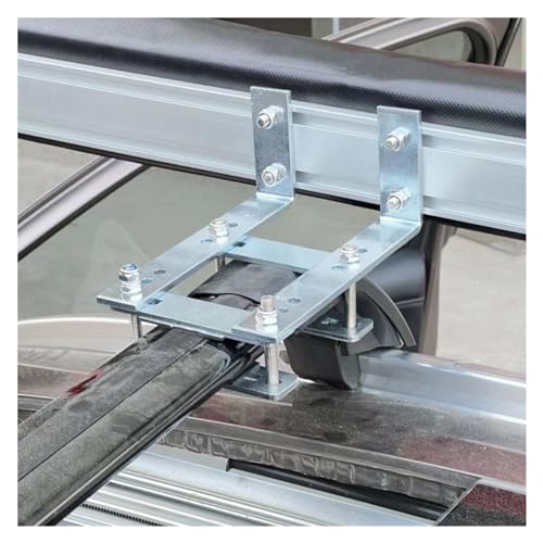 Barras Techo Coche Soportes Montaje para Toldo Portaequipajes Techo Todoterreno Fijo para Equipaje Coche Barra Transversal Soporte para Tienda Campaña Dosel Lateral Baca Portaequipajes (Color : Silve