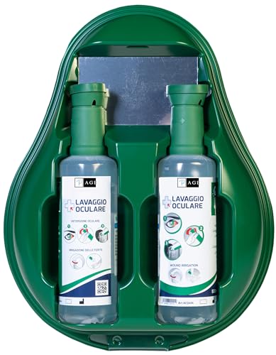Kit lavaojos de emergencia lavado ocular solución fisiológica salina ojos estéril 500 ml x 2