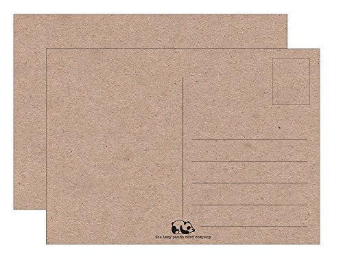 Cartes postales blanches clair papier kraft carton  Cartes postales vides à monter soi-même Décrire ou peindre Ultra épais 300 g Papier Kraft recyclé Marron Vintage pour Enfants ou adultes