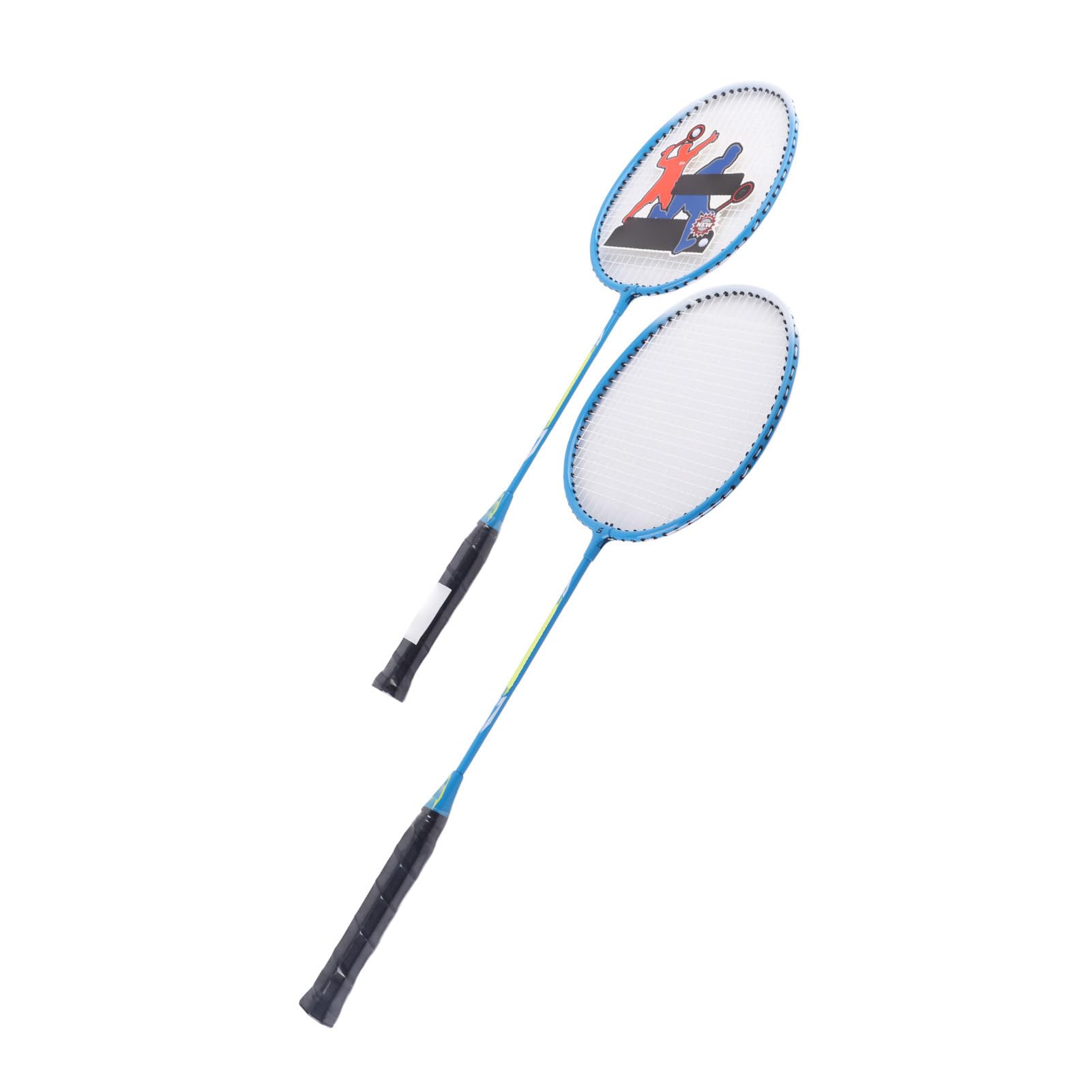 EMUKOEP Raqueta de Bádminton Deportiva de 1 par con Diseño de Interfaz en Forma de T para una Sensación única, para Profesores y Estudiantes