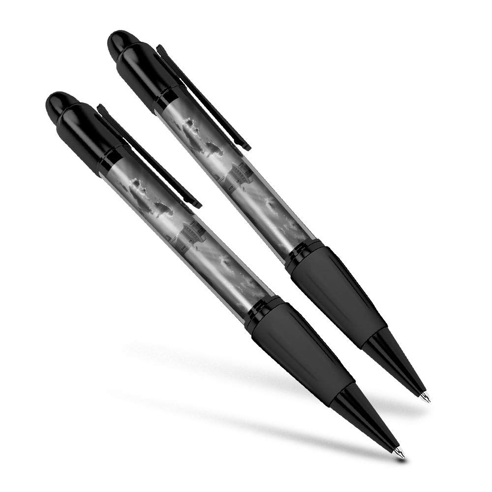 Destination Vinyl LtdBeautiful and comfortable Set of 2 Matching Pens BW - Beautiful Lighthouse Ocean #38689
