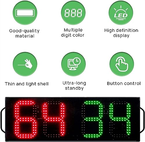 Marcador digital de baloncesto con control remoto y pantalla LED miniatura 4