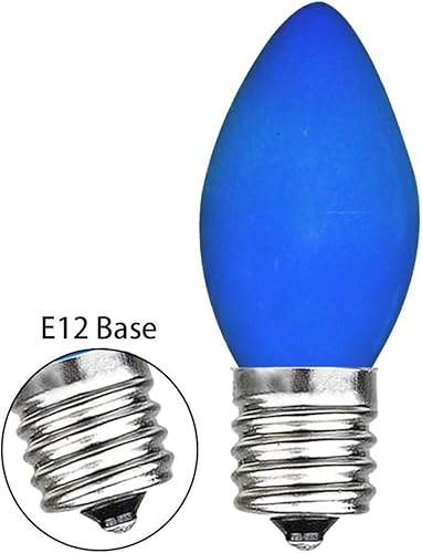 Vista 61 de GOOTHY Paquete de 25 bombillas de repuesto C7 multicolor de Navidad, bombillas de cerámica multicolor para Navidad, exteriores, patio